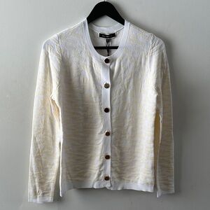Elegant Melanie Lyne Cream Cardigan Sweater